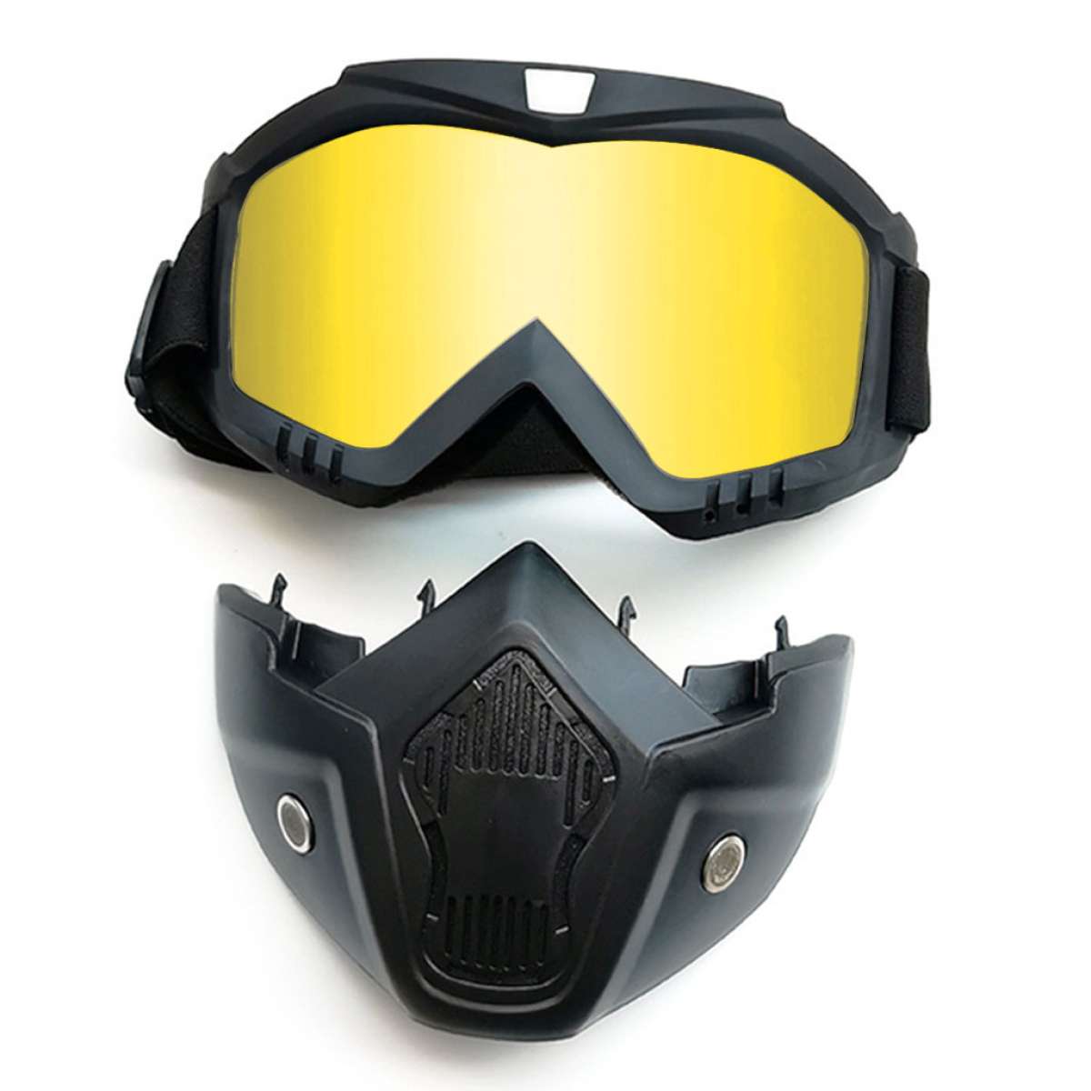 Casque Moto avec Lunettes Amovibles Color AntiBoue