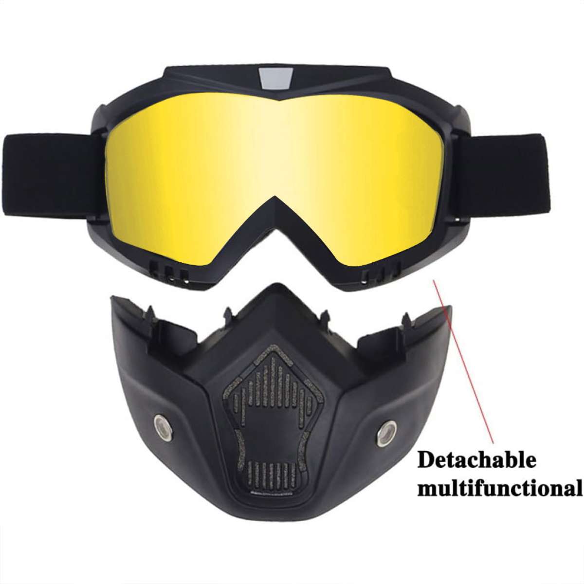Casque Moto avec Lunettes Amovibles Color AntiBoue