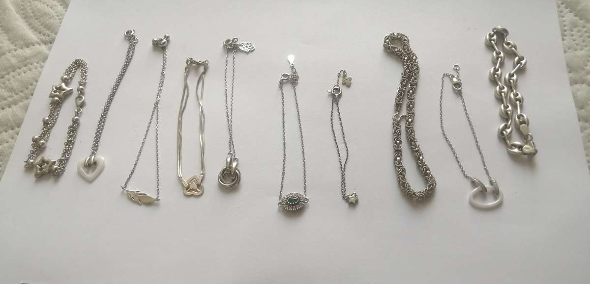 سناسل وخواتم فضة عيار 925