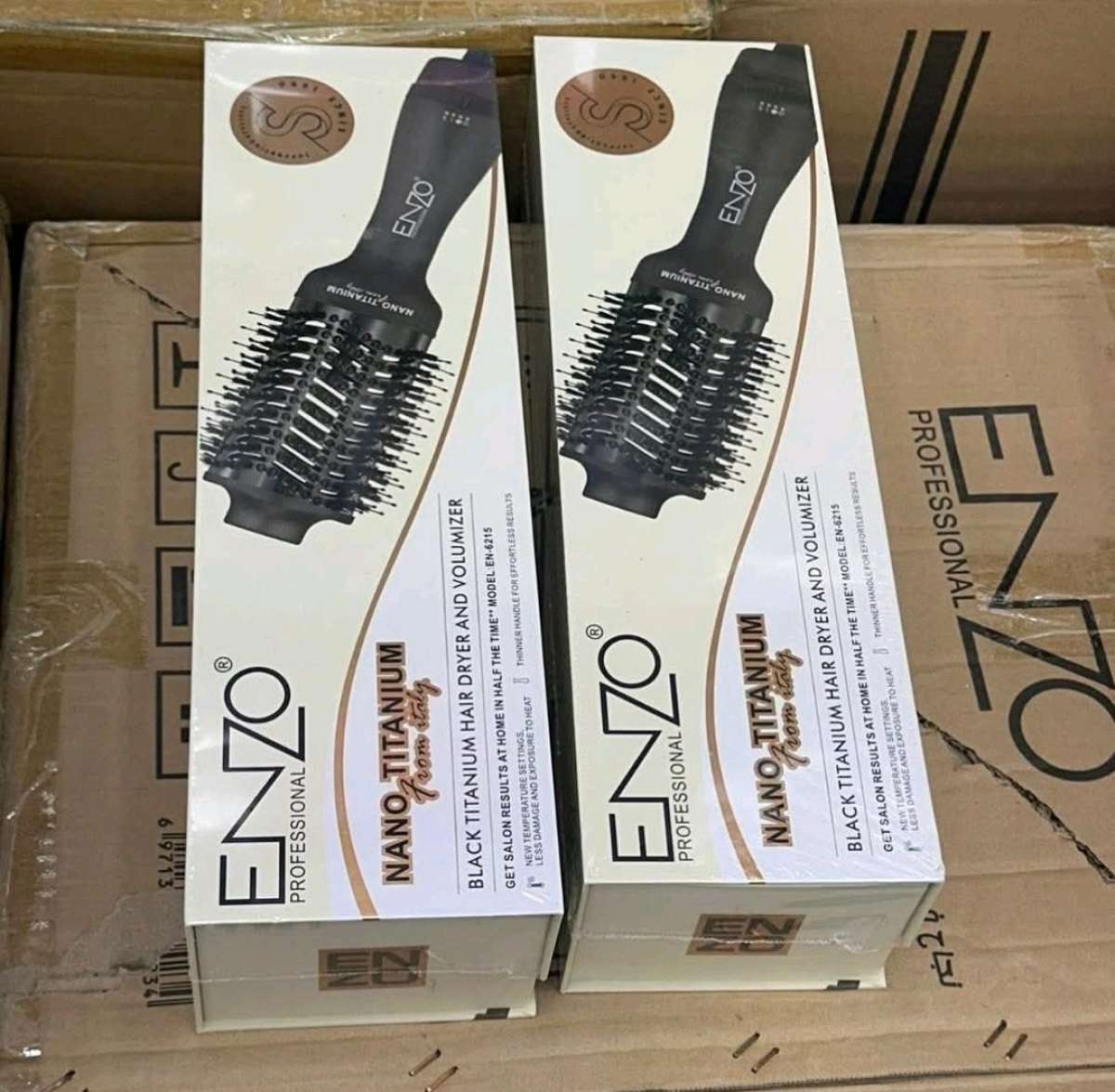 فرشاة شعر دوارة ENZO EN6215  2 في 1فرشاة هواء ساخن تجمع بين