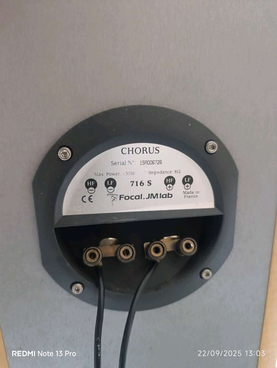 Enceintes colonne Focal Chorus 716s JM Lab