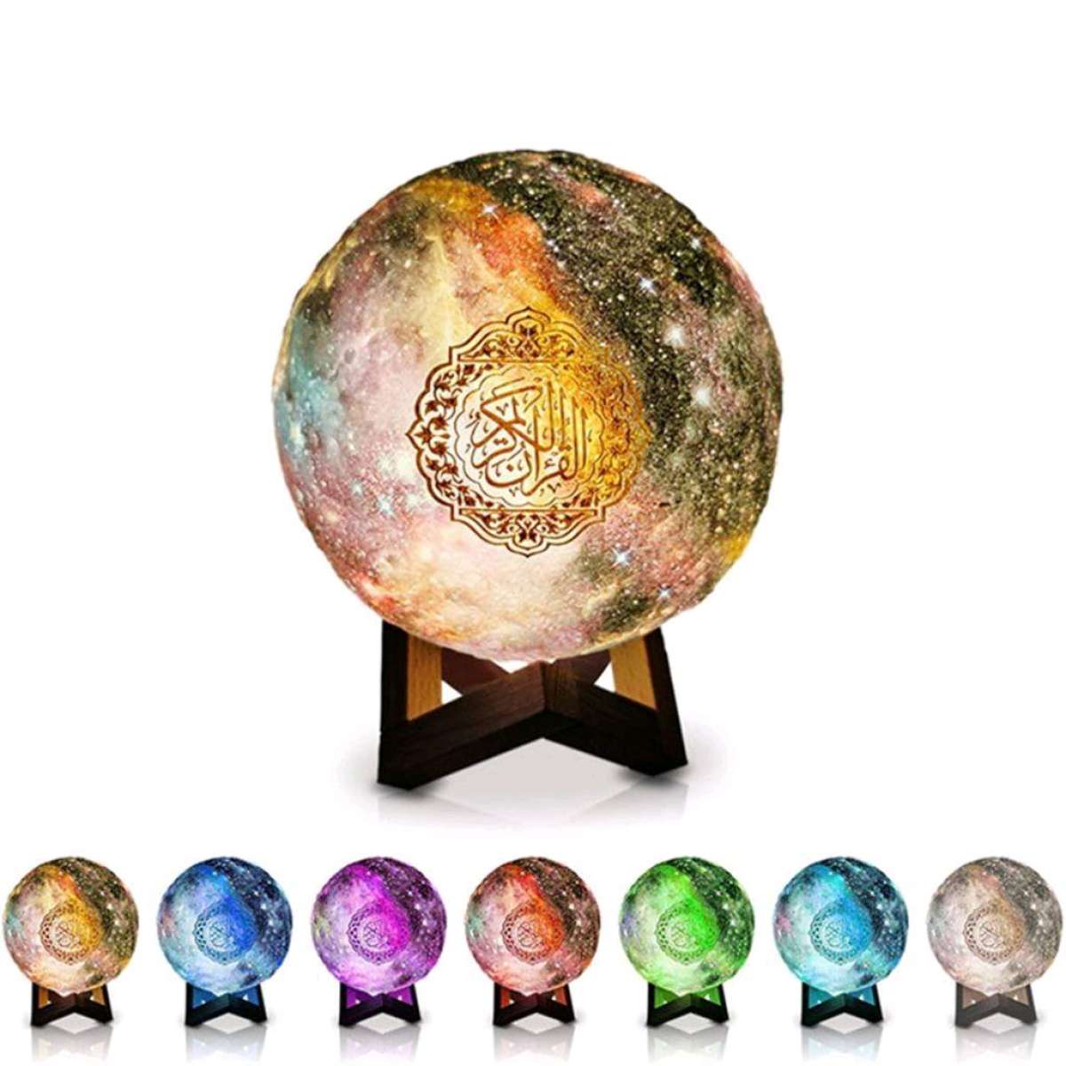 مصباح القمر مع مكبر صوت بلو توت تلوات القرآن