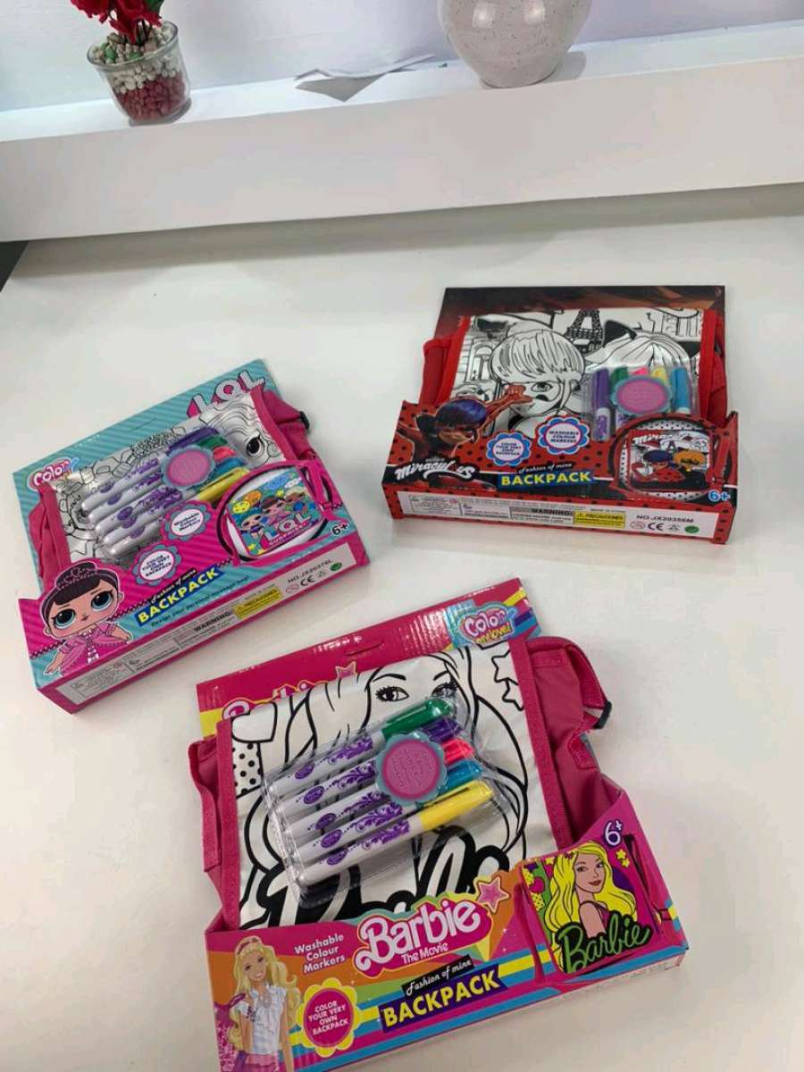 حقيبة تلوين للفتيات