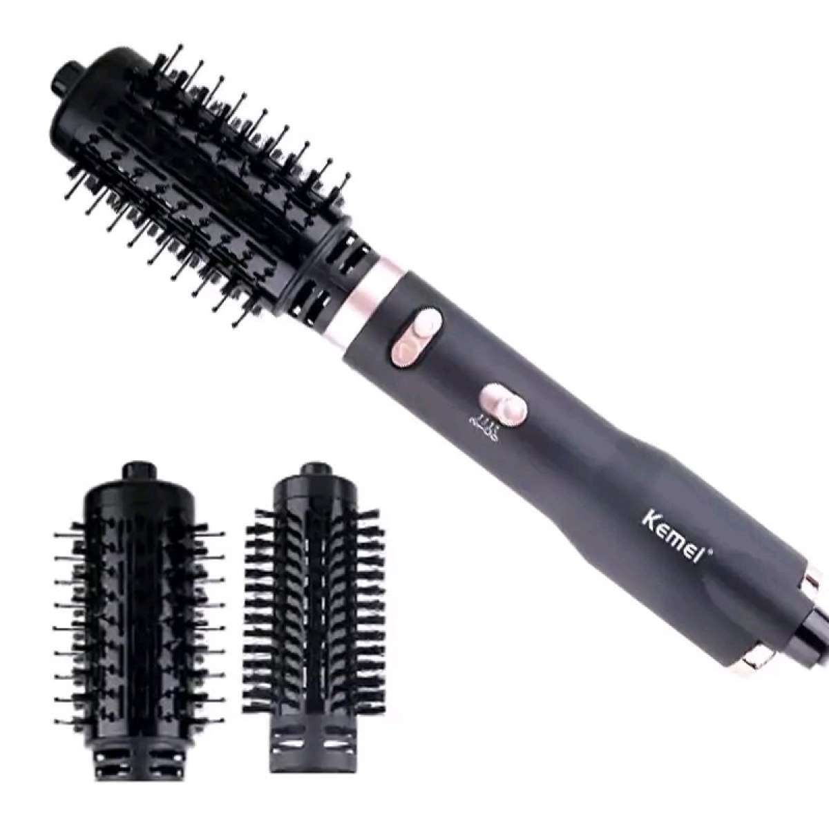 Brosse Kemei KM 8022 chauffante 2in1