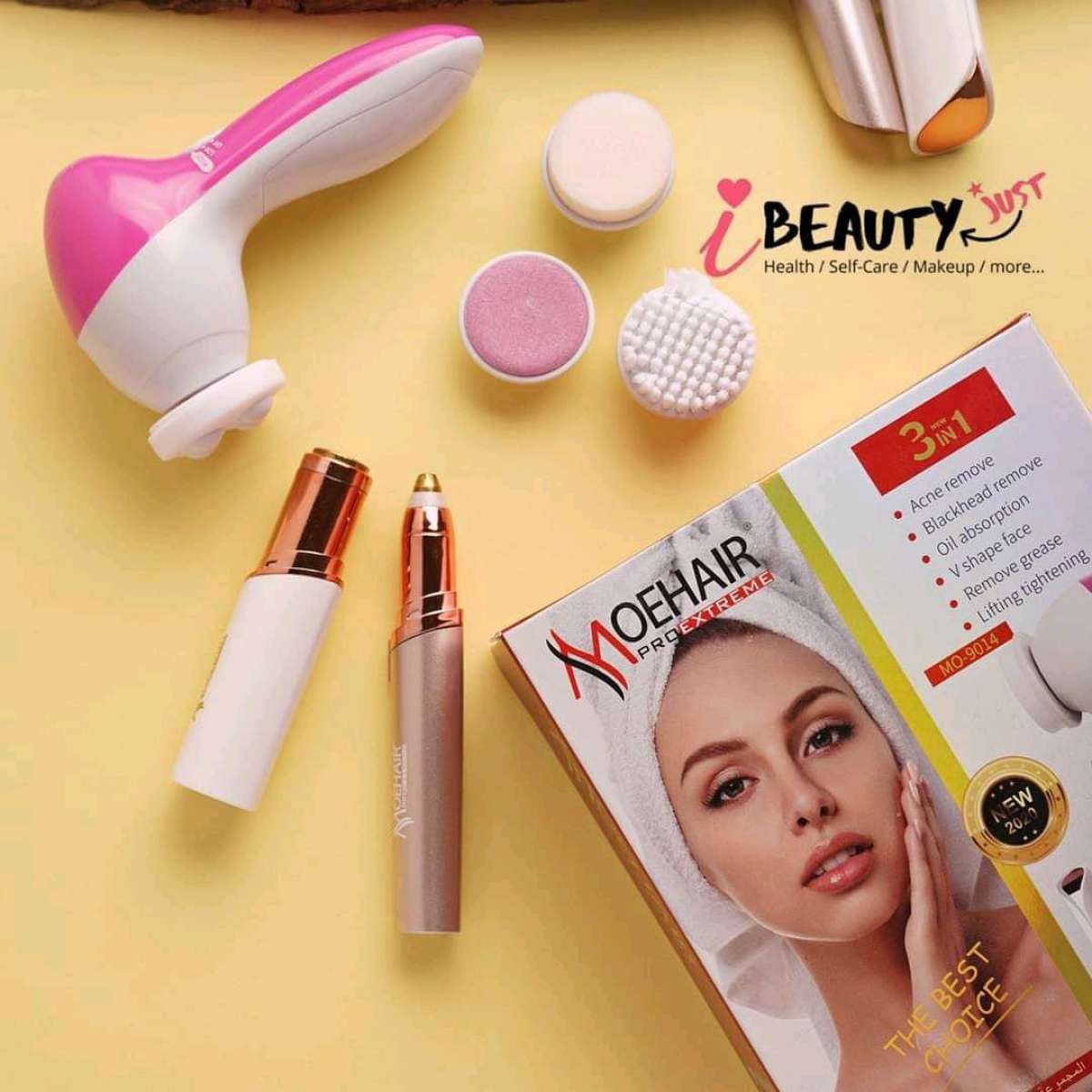 Pack Moehair Beauty 3In1 De Soins De La Peau Original Masseu