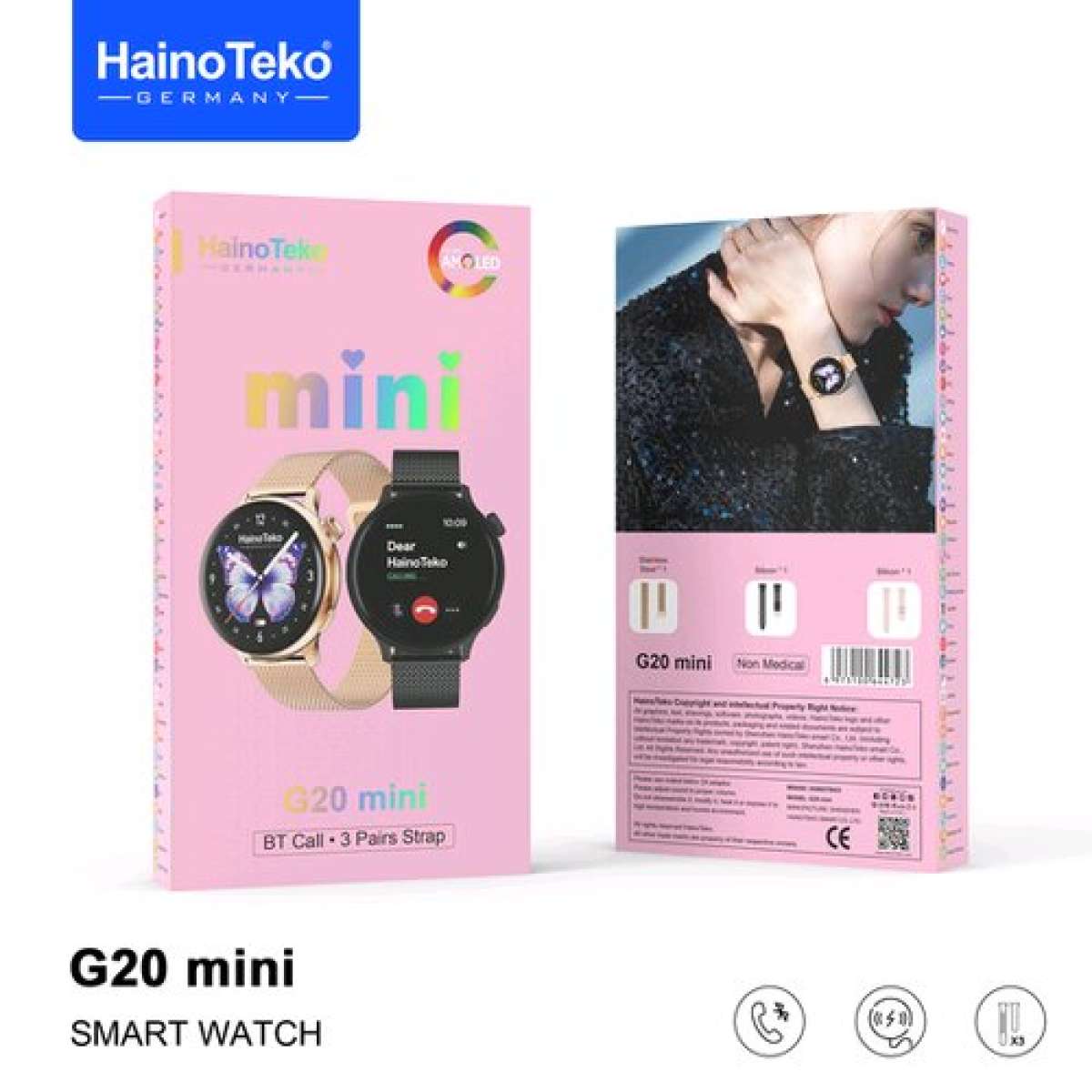 ساعة Haino Teko G20 Mini الذكية نسائية smartwatch