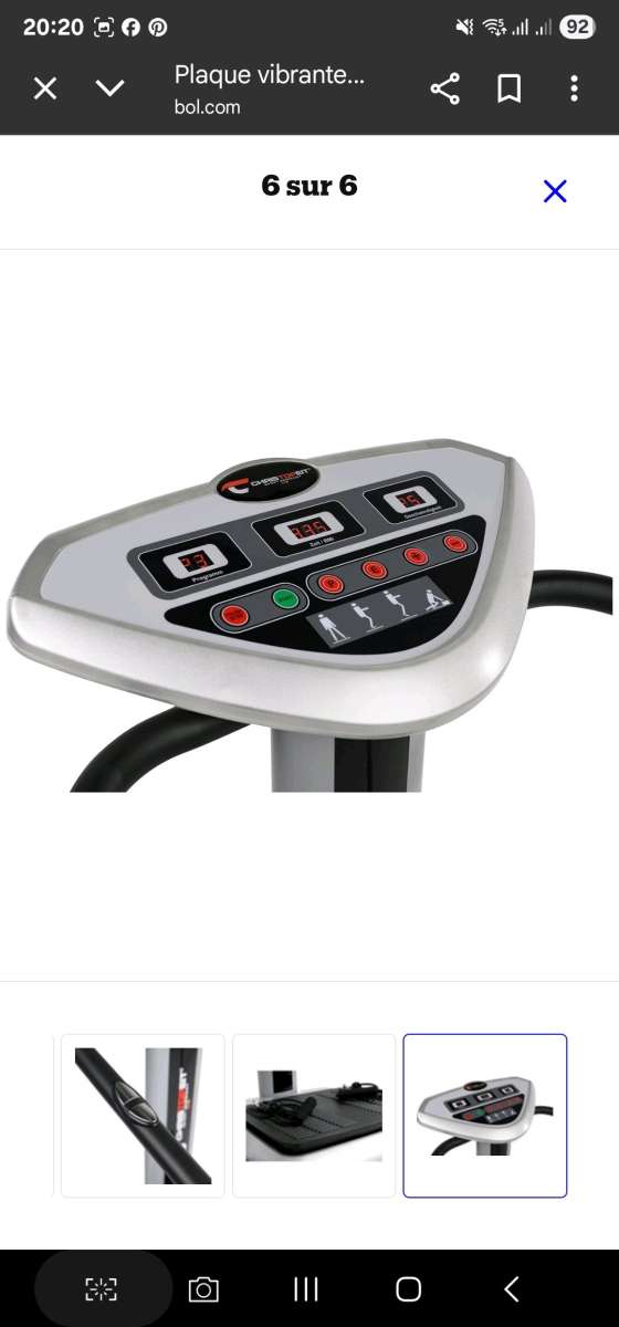 machine de sport vibrante