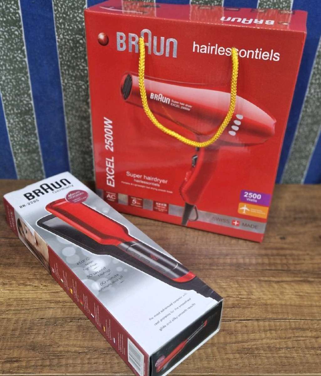 Pack lisseur schoir Braun Rouge