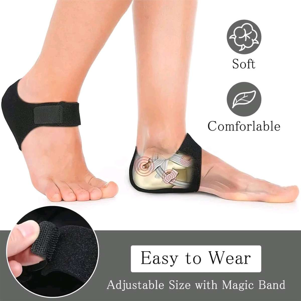 Protge Talon en Silicone Antidouleur pour Homme et Femme