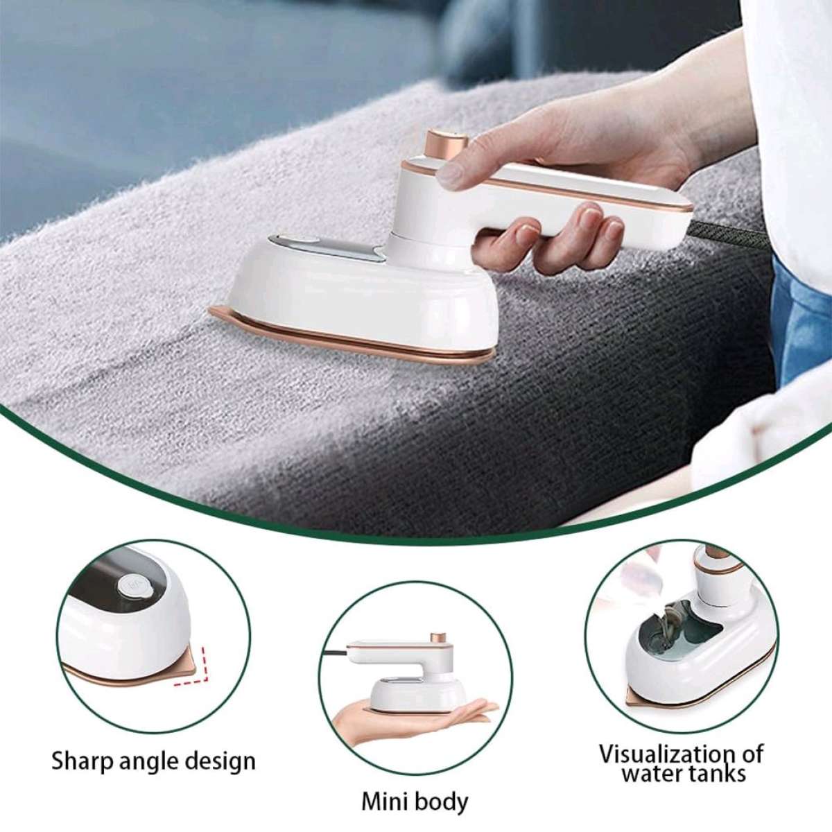 مكواة محمولة بتصميم مبتكر وسهل الاستخدام تمتع بملابس أنيقة