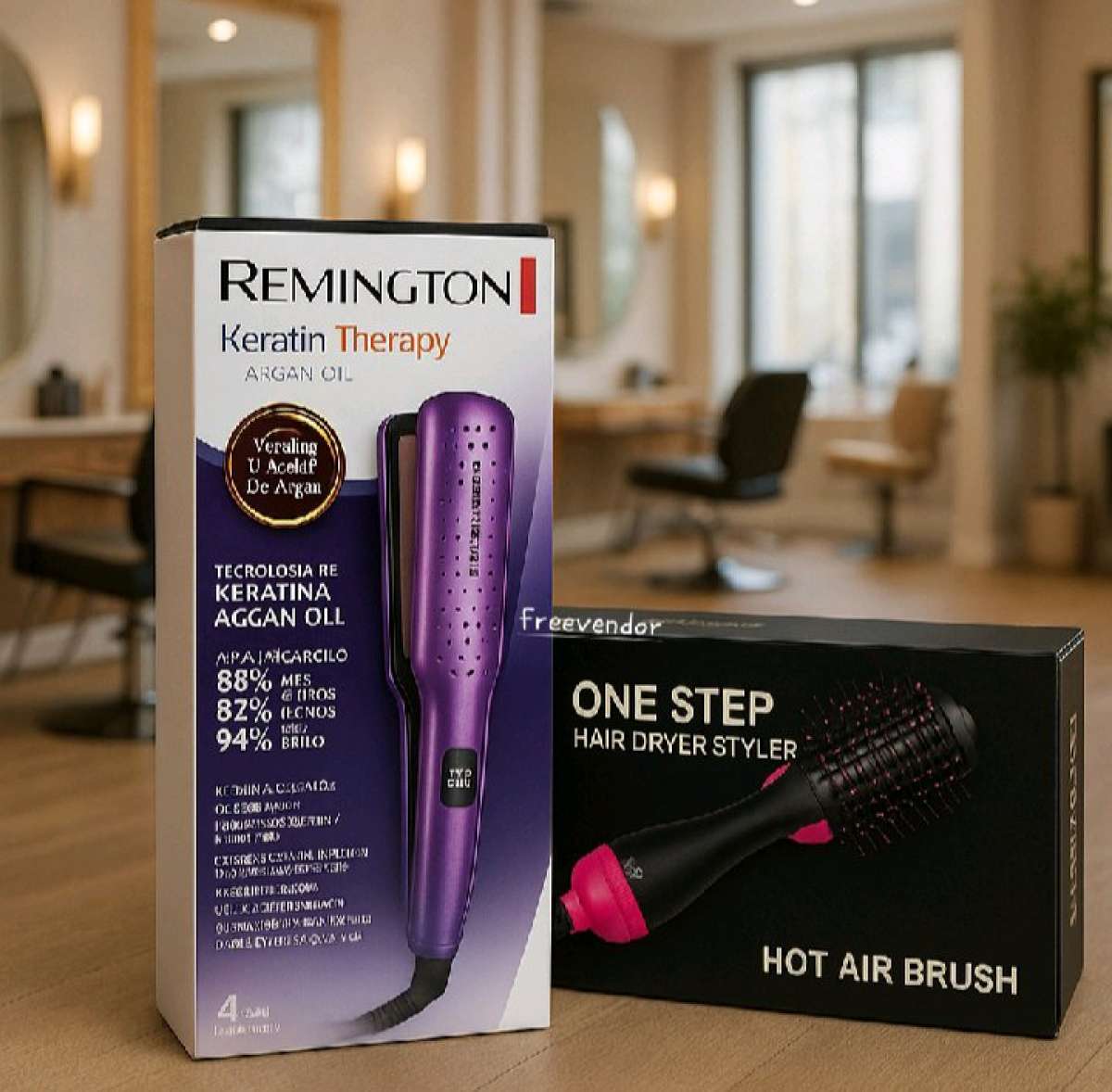 Pack lisseur REMIOGTON  Brosse one step
