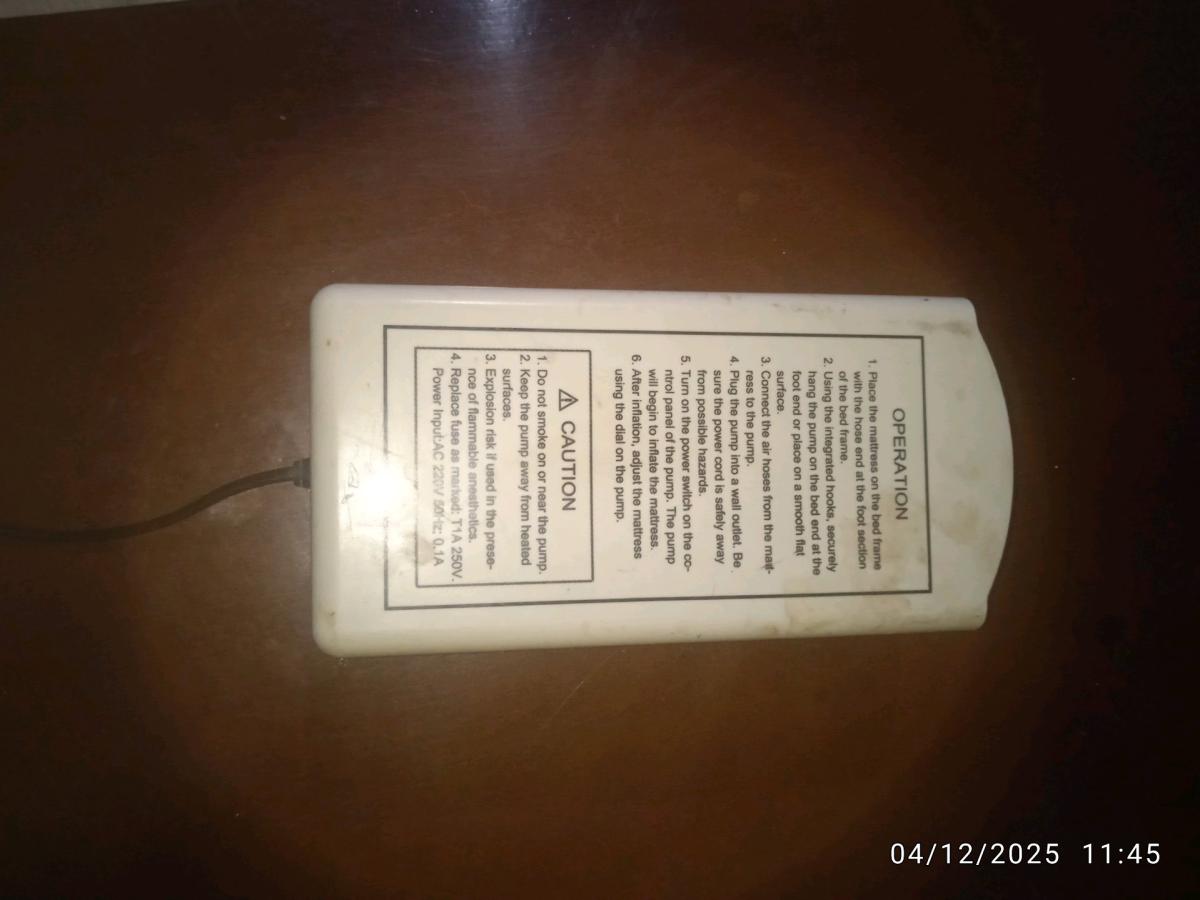 مضخة مرتبة هوائية طبية Bubble Mattress Pump