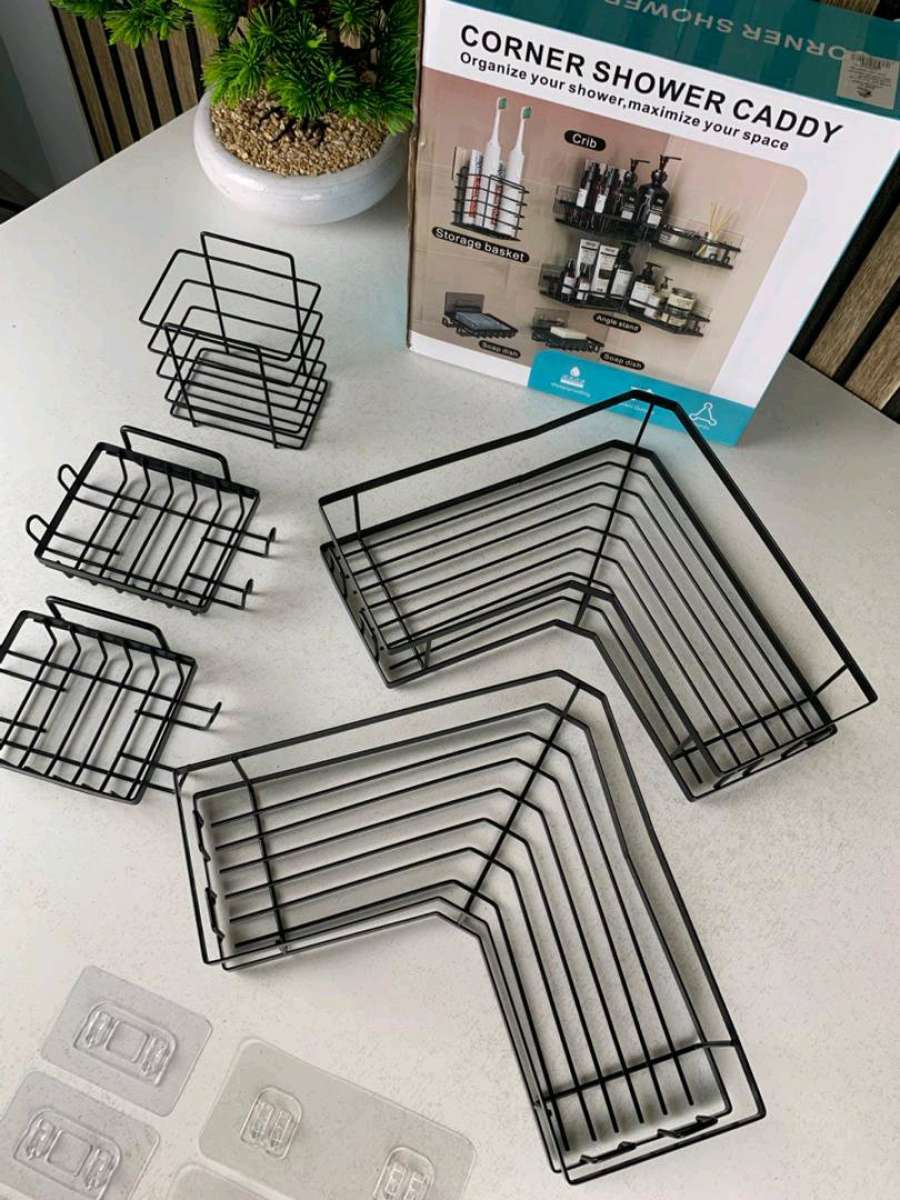 طقم 5 رفوف تنظيم للحمام