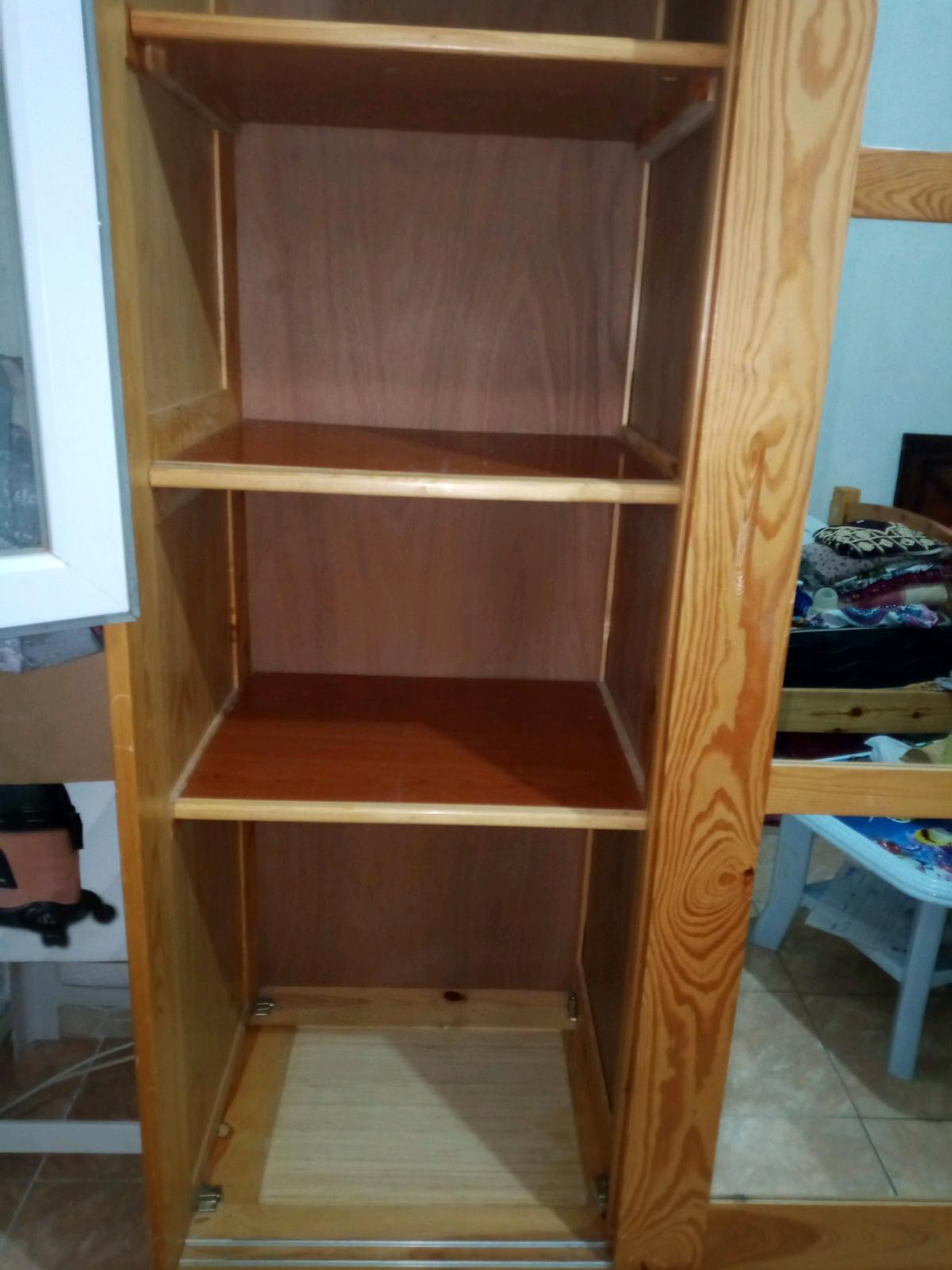 armoire deux portes bois blanc