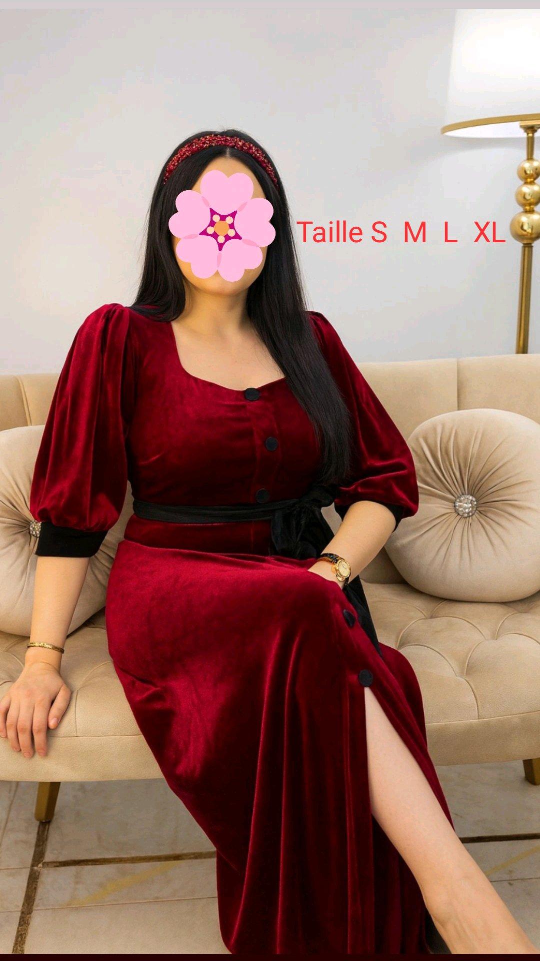 Robe Velour Rouge