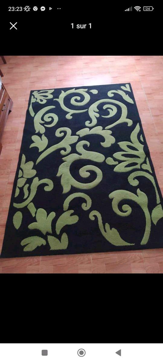 tapis Vert et noir