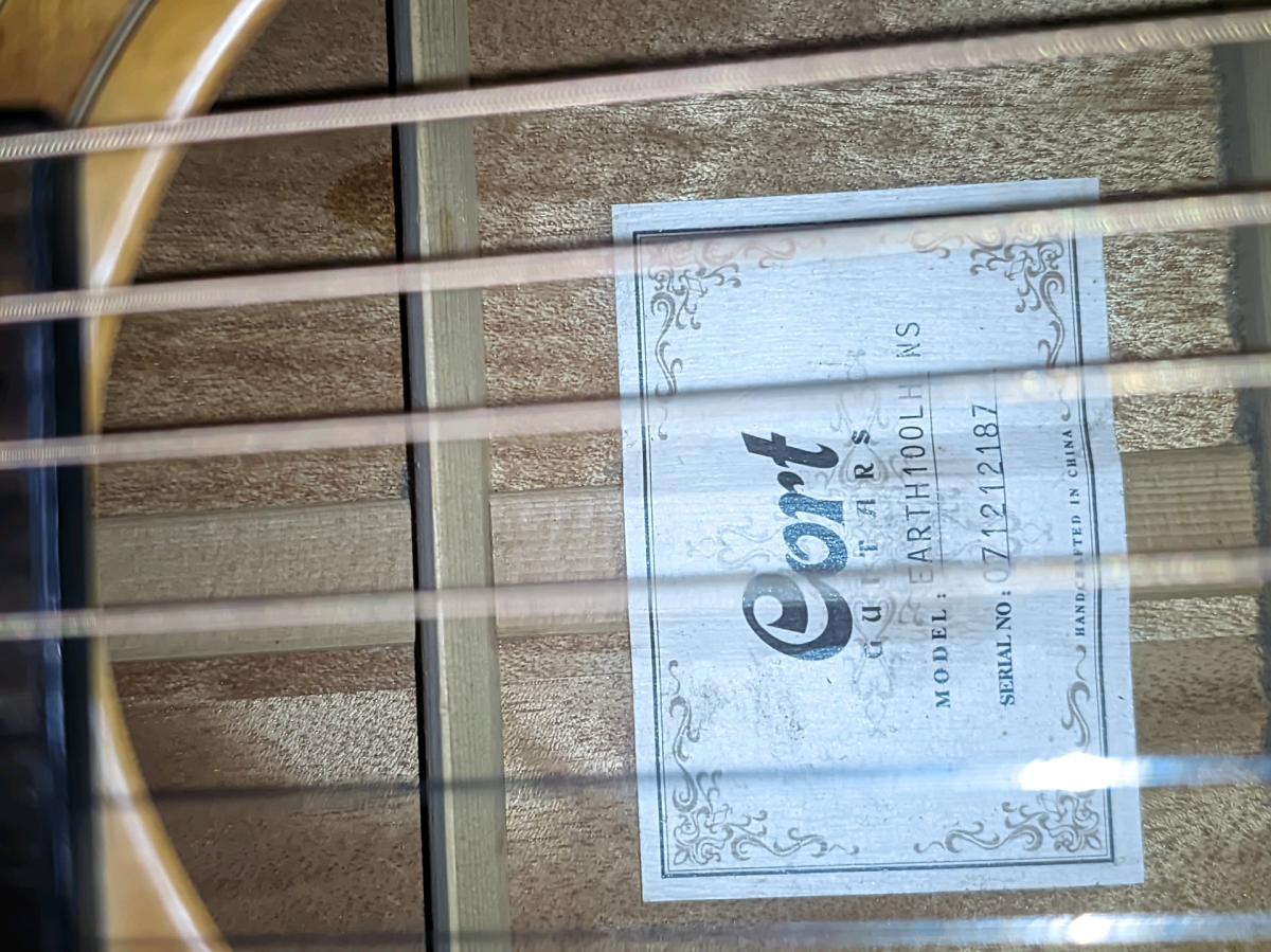 guitar acoustic cort earth lh 100