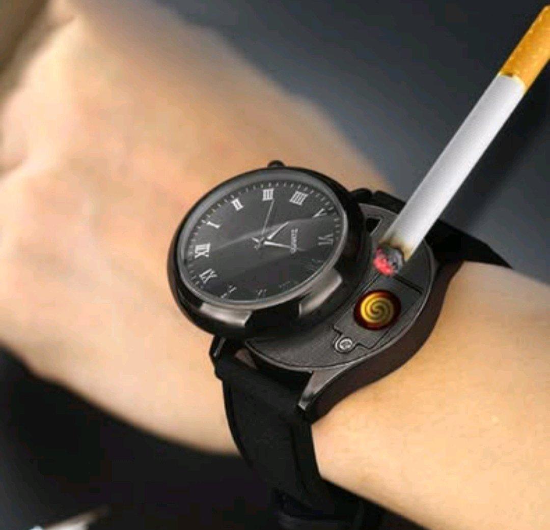 ساعة انيقة بولاعة