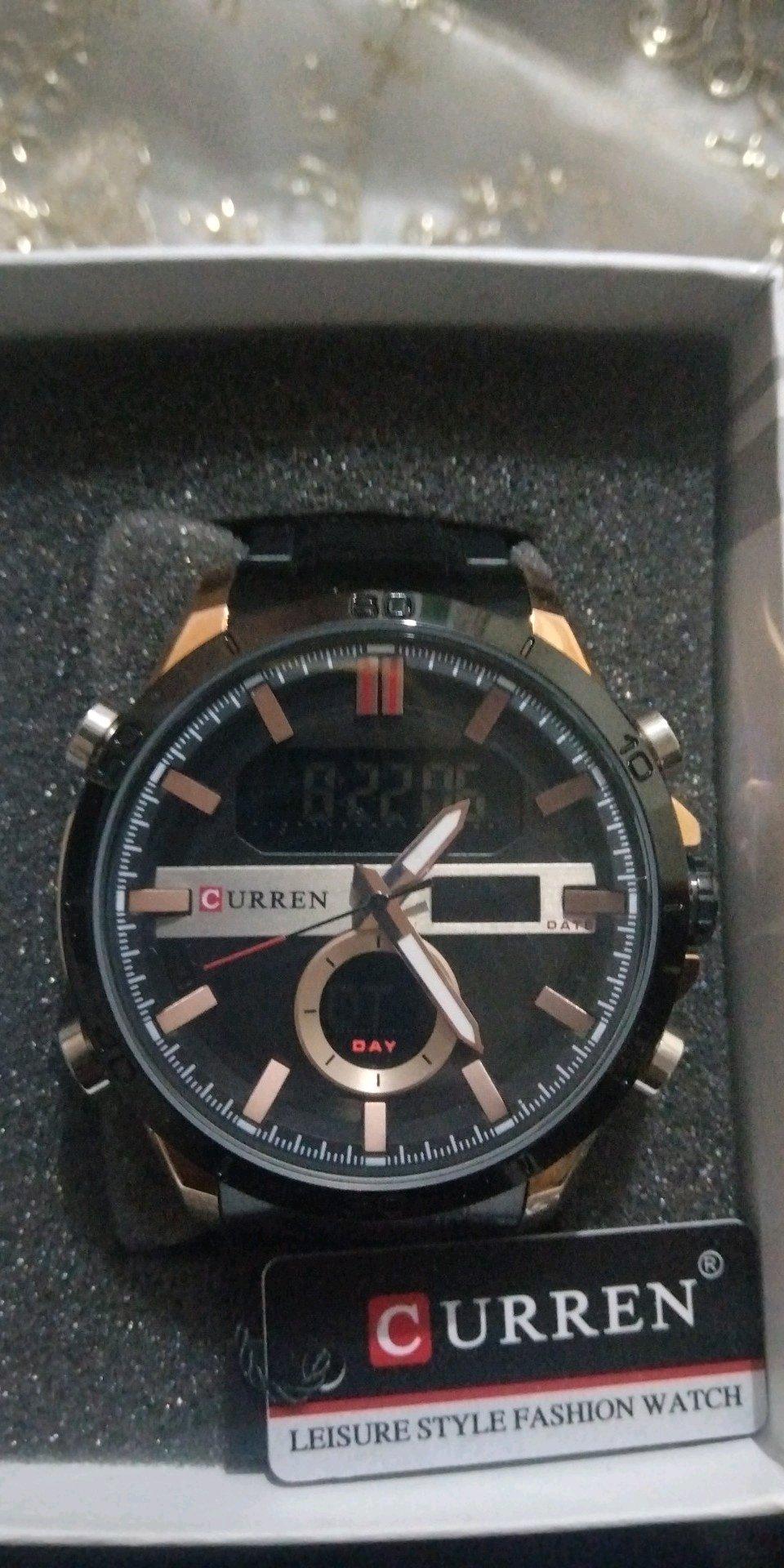 montre Curren hommes original Double montre