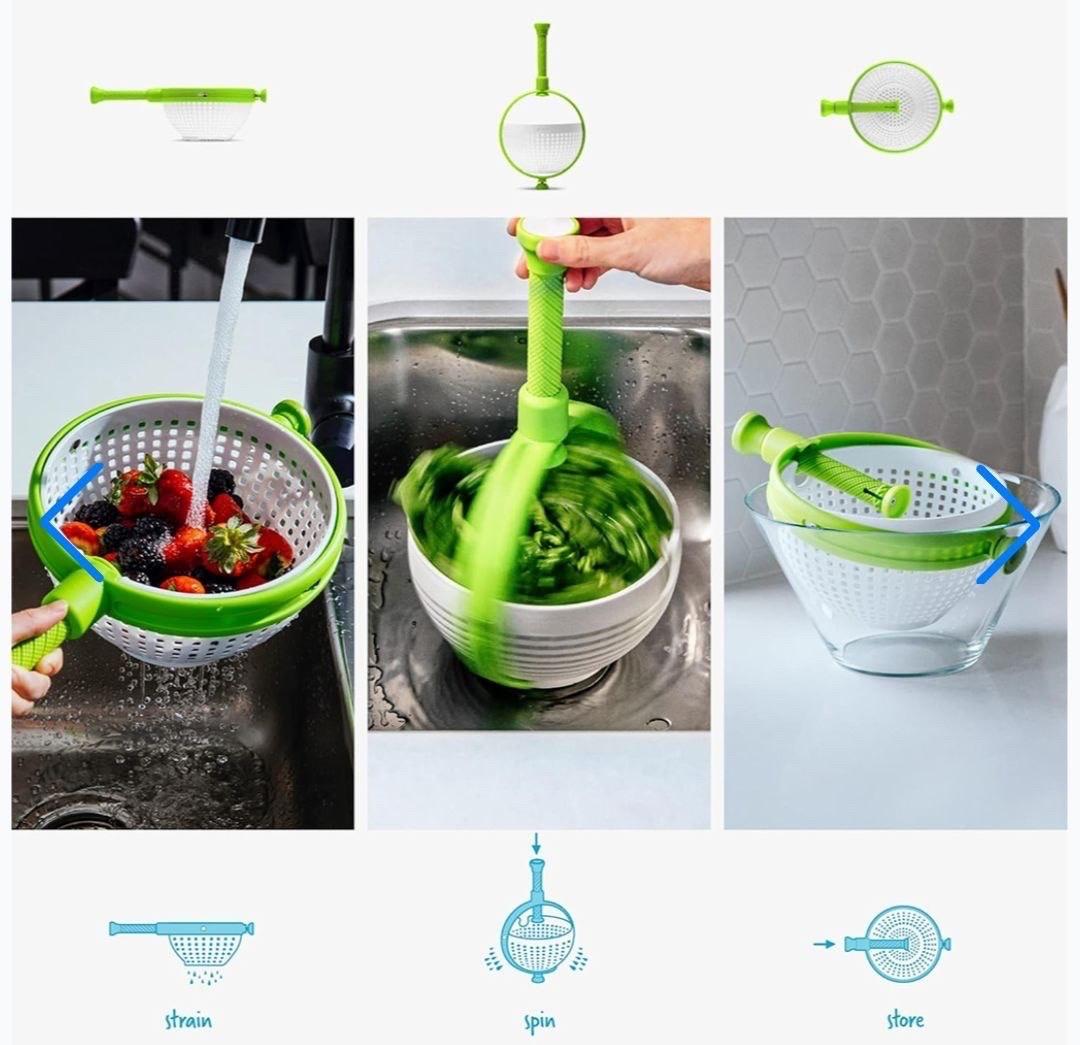 Panier Dgouttage Rotatif pour Fruits et Lgumes Facile et Rap