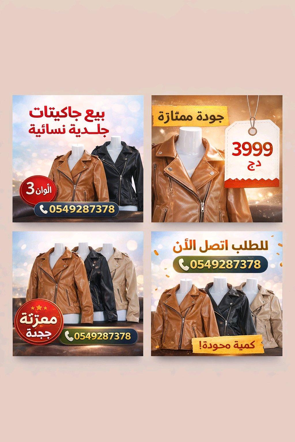 جاكيتات جلدية نسائية