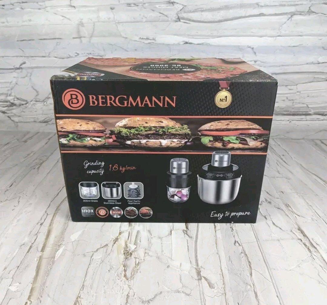 Hachoir inox 3en1 800W Avec 02 Bol Bergmann BC3000