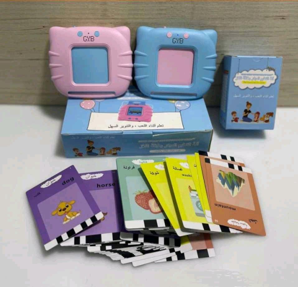 GYB KF7 آلة مع بطاقات تعليم اللغة الإنجليزية للأطفال