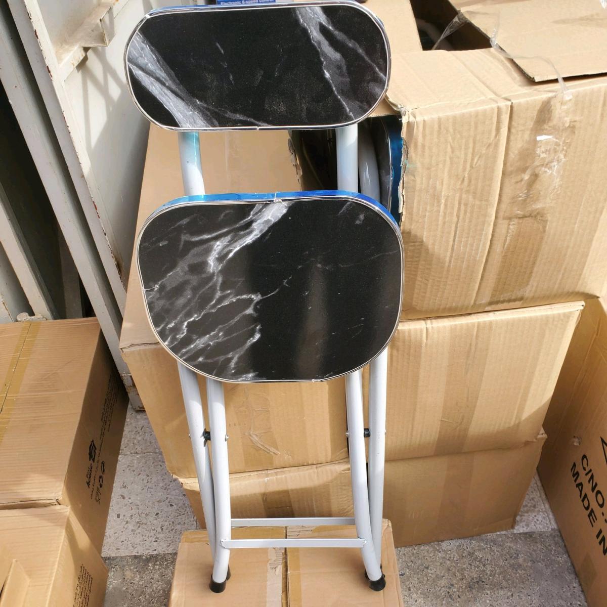 كرسي معدني قابل للطي من الحطب chaise pliable
