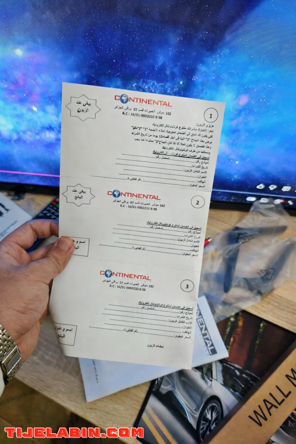 Télévision 32P Simple +Démo Intégrer+support Marque Continental