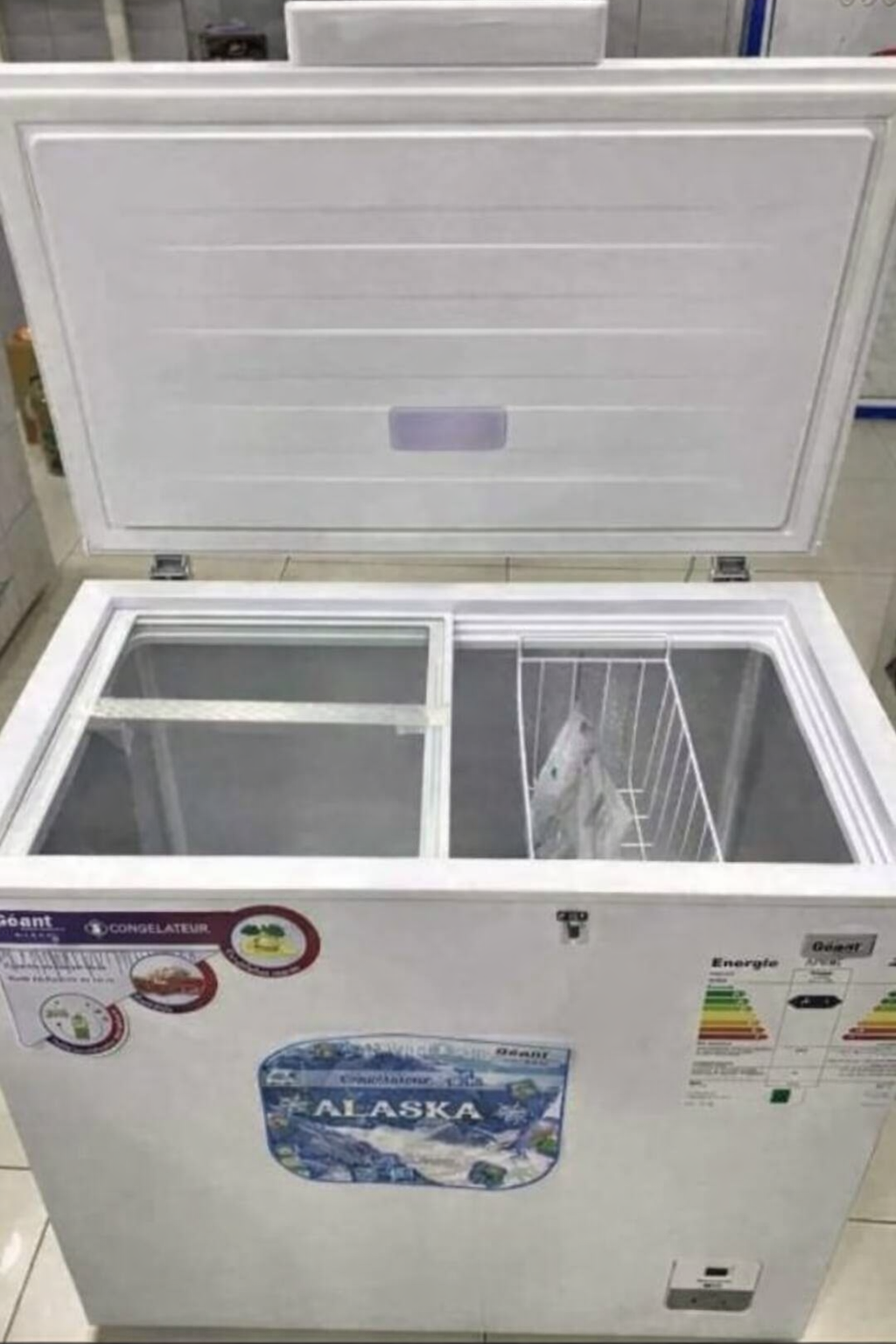Congélateur marque géant 260L couleur blanc