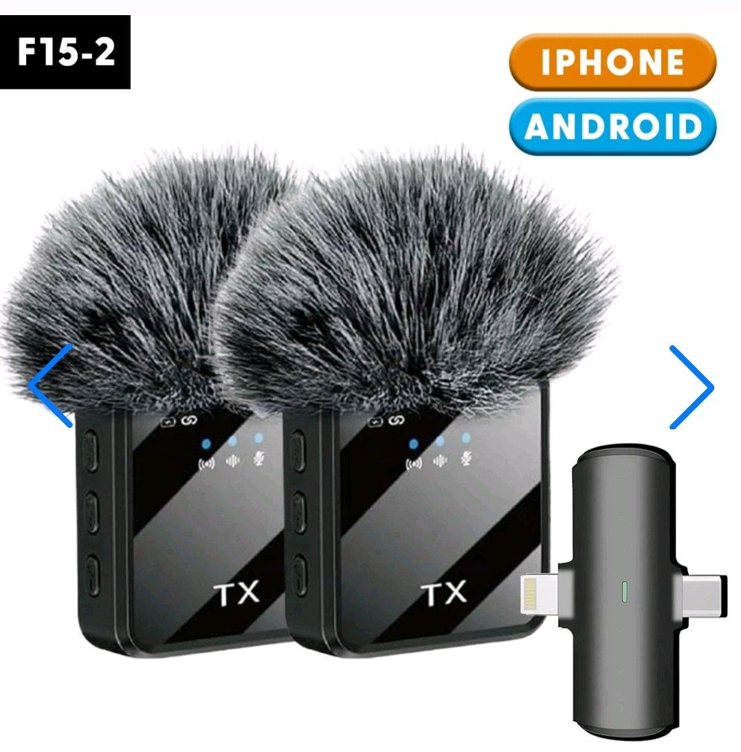Double Microphone Sans Fil Professionnel 2en1 pour iPhone et