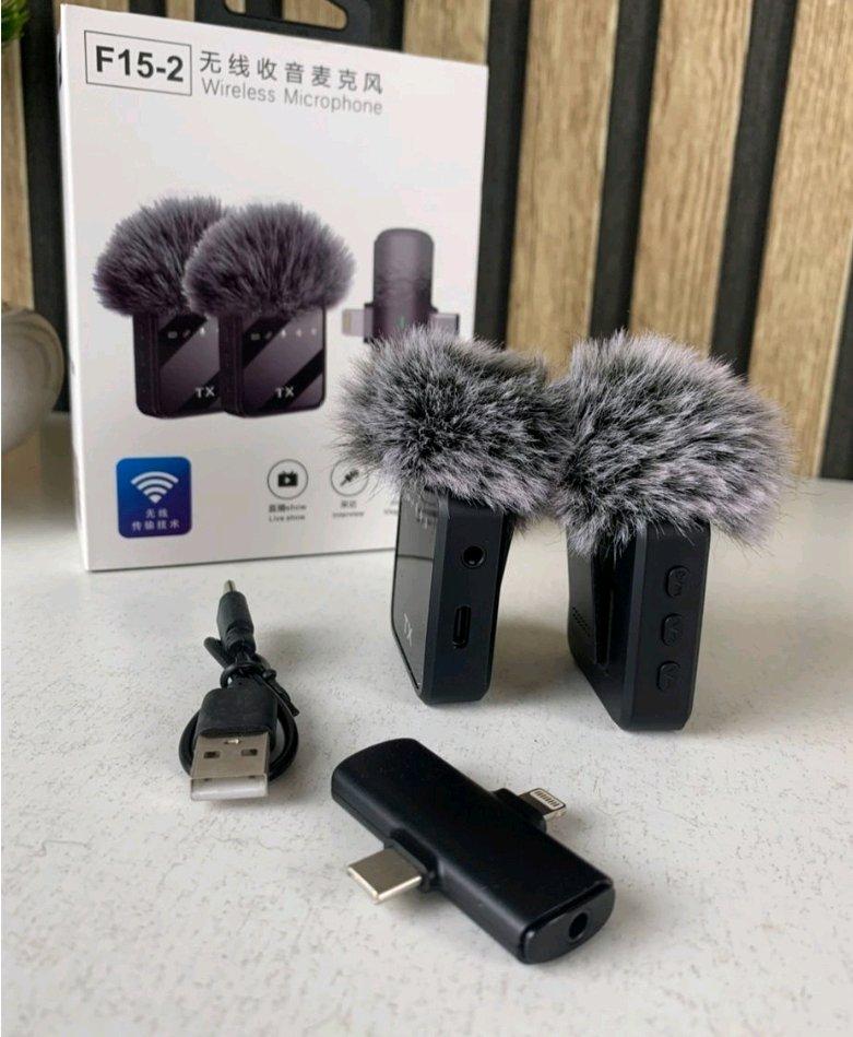 Double Microphone Sans Fil Professionnel 2en1 pour iPhone et