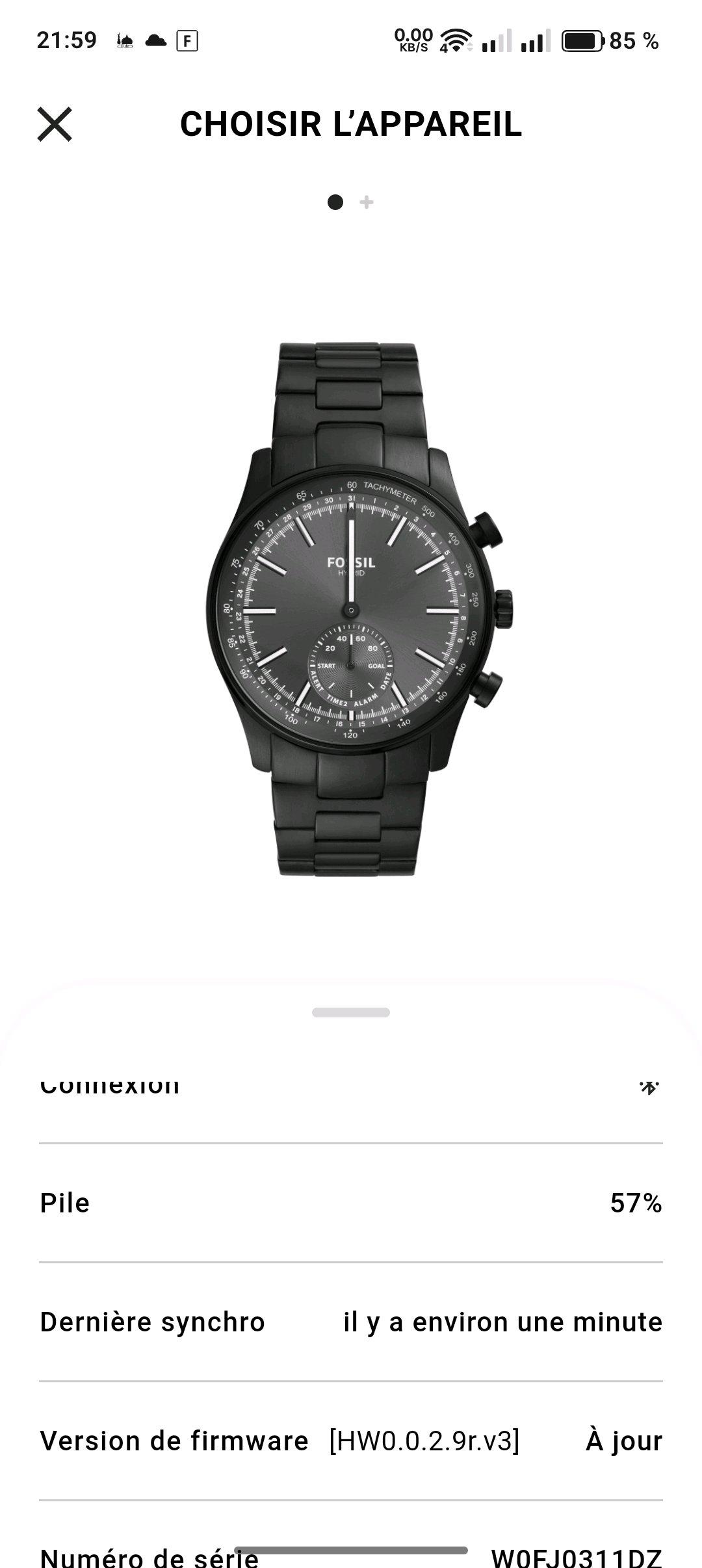 fossil hybrid Bluetooth