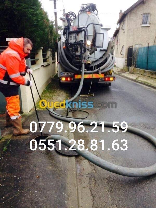 camion debouchage canalisation vidange