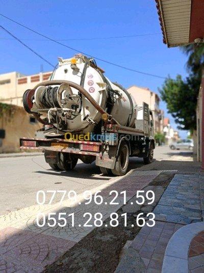 camion debouchage canalisation vidange