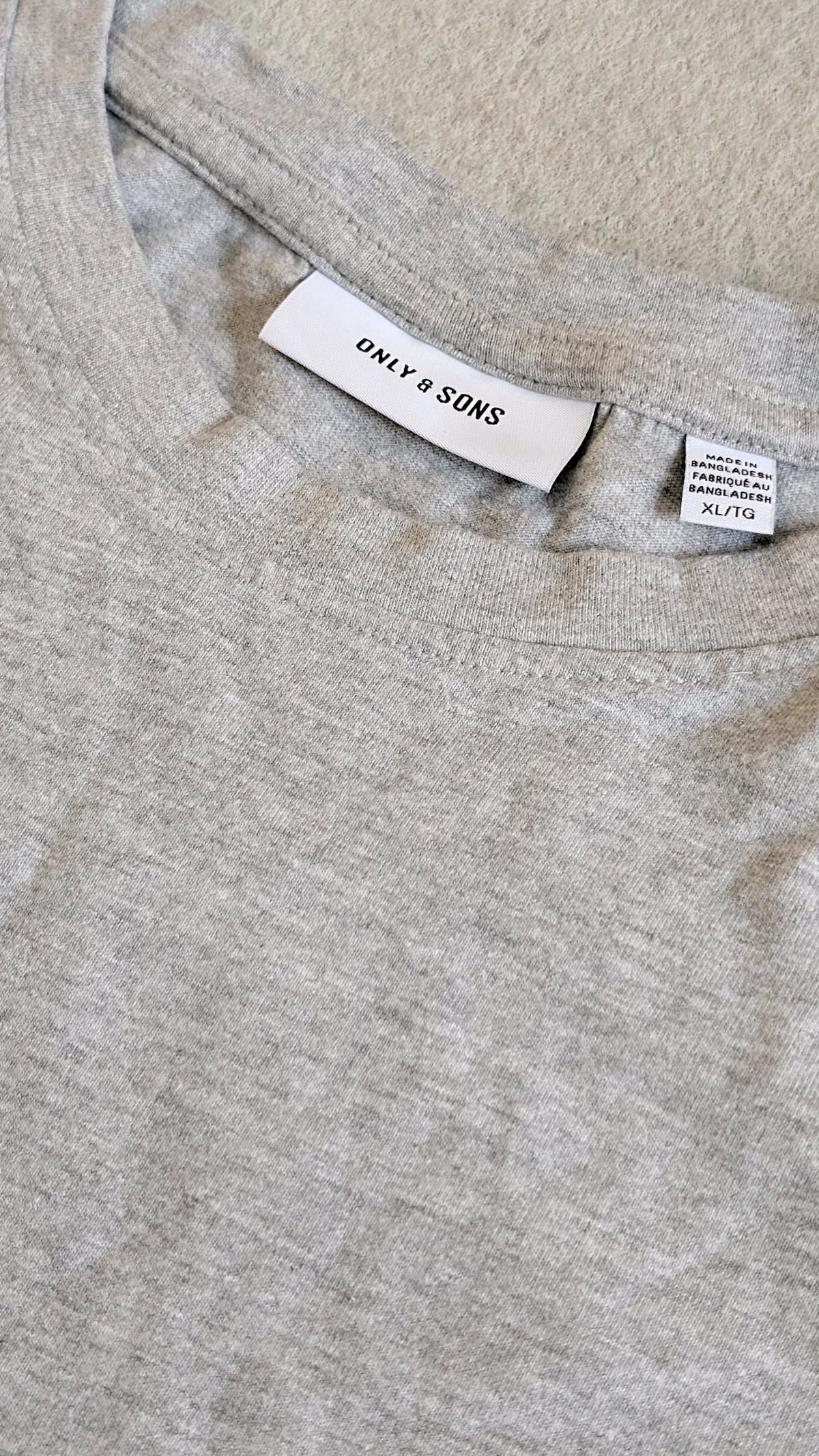Tshirt cotton Only  Sons gris Original