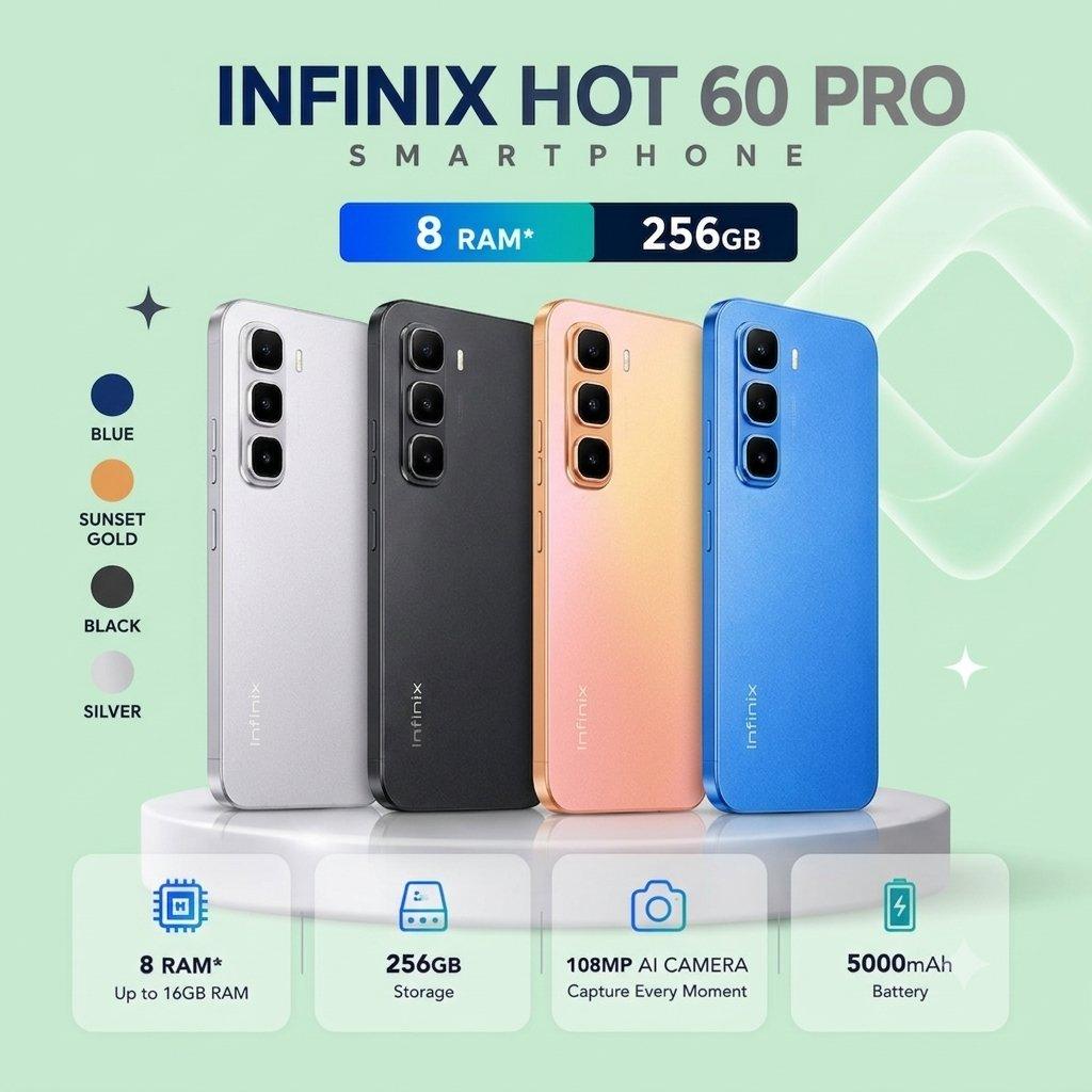 Infinix HOT 60 PRO Smartphone 8256GB