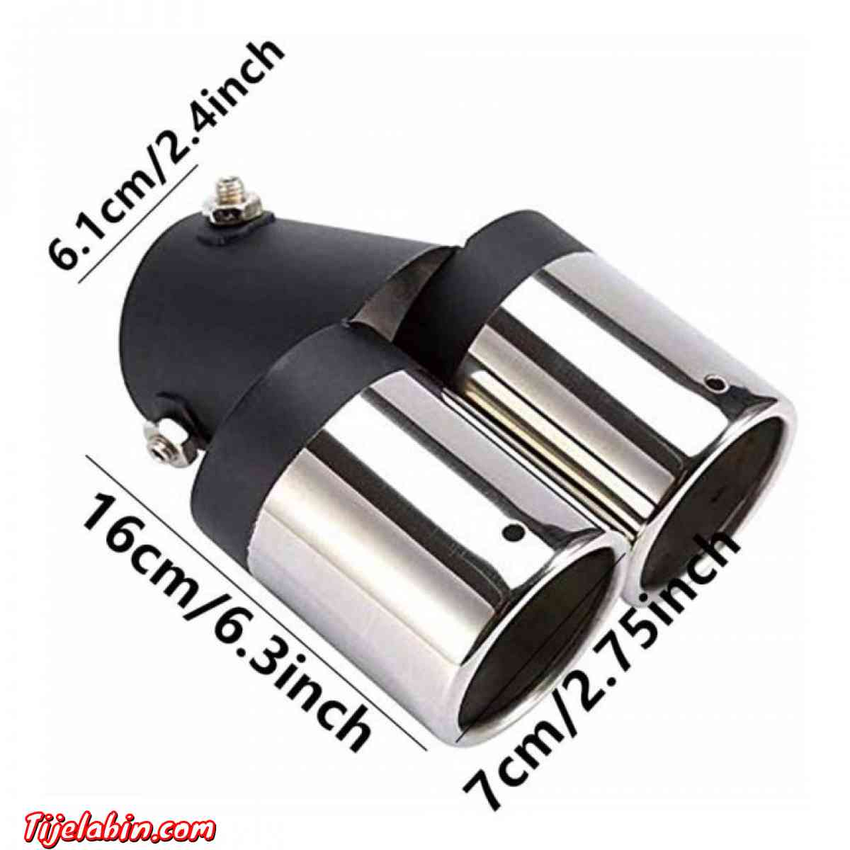 Sortie Tuyau d’Echappement Double En Acier Pour Voitures STA