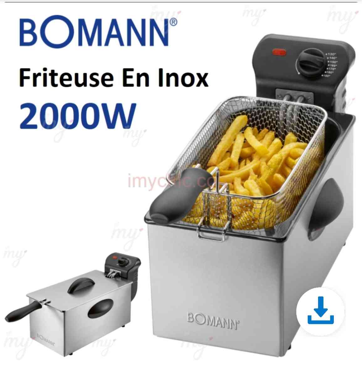 Friteuse Compacte En Inox 3L 2000W Bomann FR 2264 CB