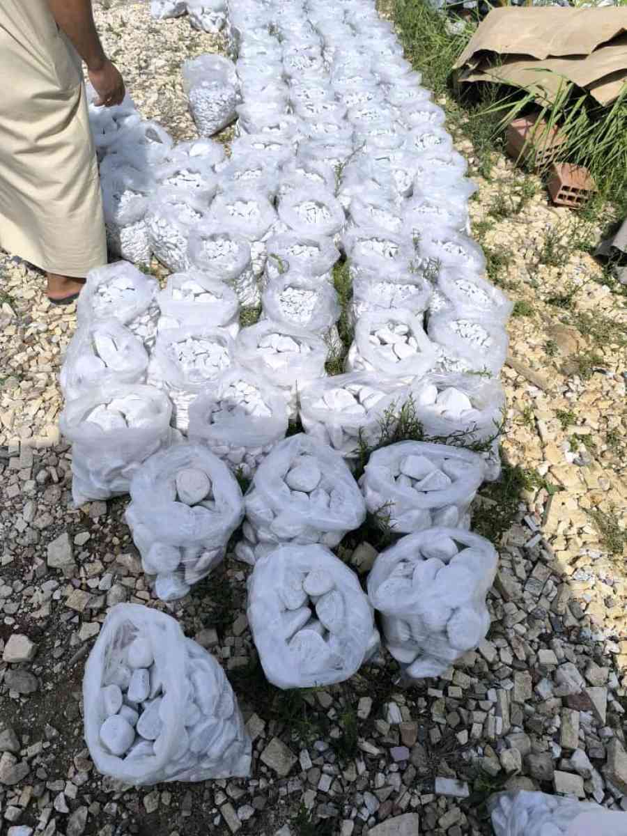 Galet Marbre Blanc AthenaGallet importationGalet en pierre