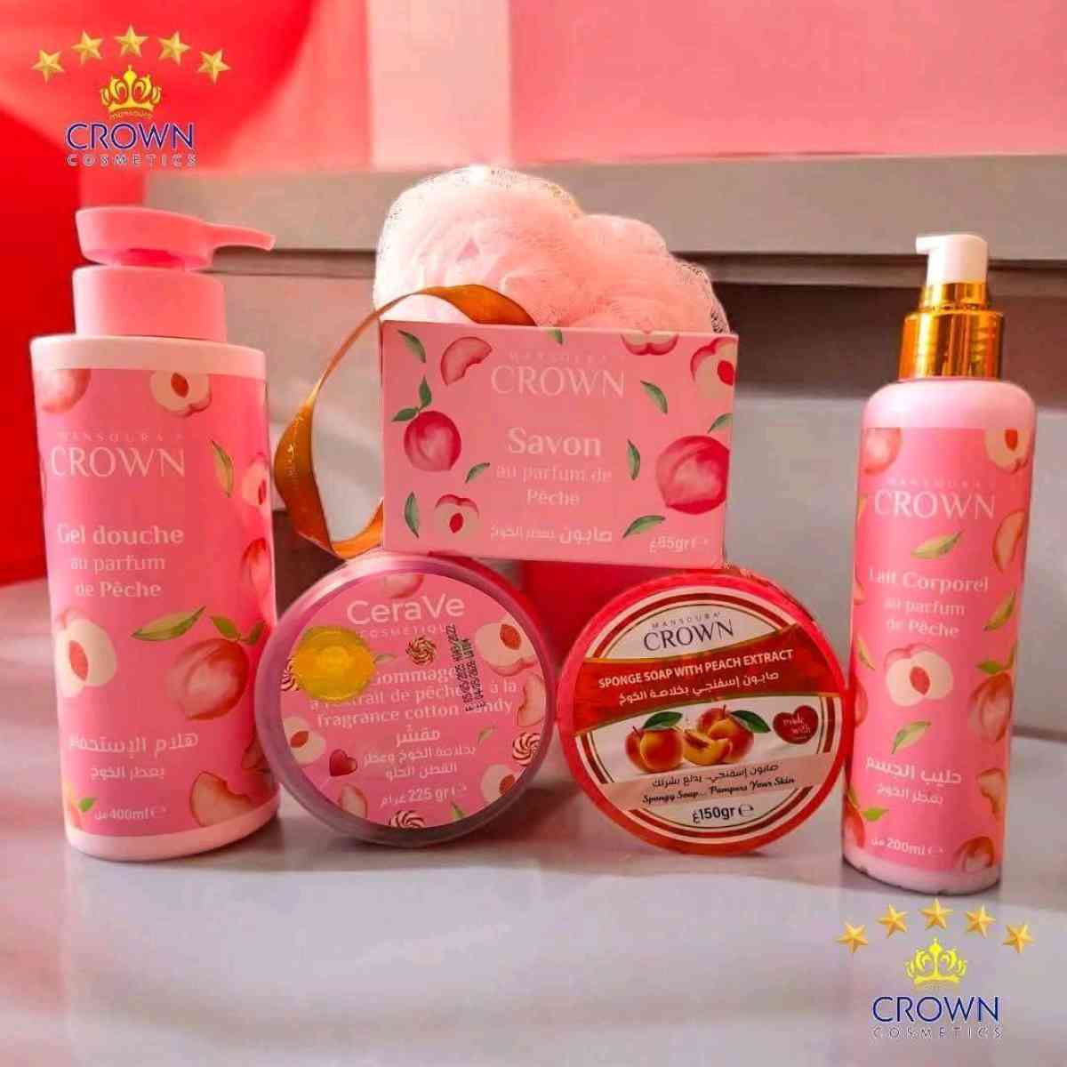 مجموعة الخوخ للعناية بالجسم والبشرة