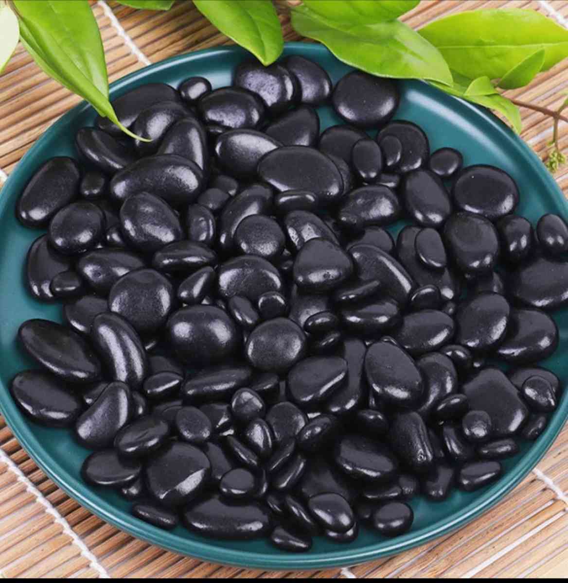 Galet Marbre NOIR AthenaGallet importationGalet en pierre