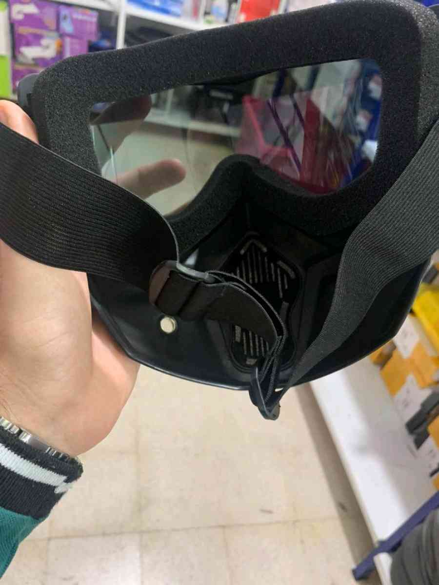 خوذة دراجة نارية مع نظارات واقية ملونة قابلة للإزالة مضادة ل