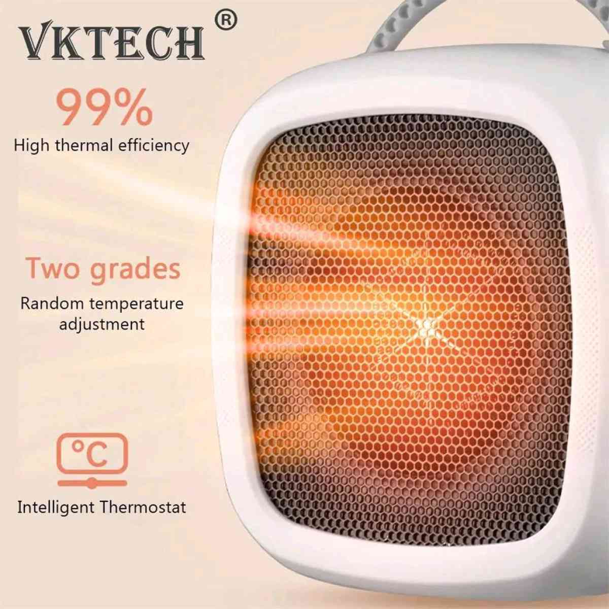 Radiateur Soufflant Cramique 500 W avec Thermostat Intellige