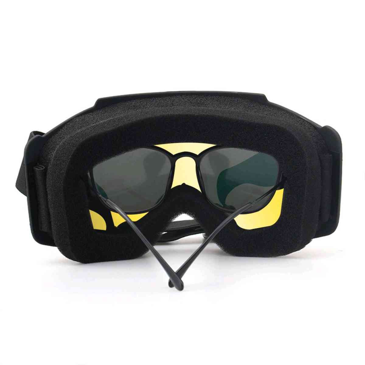 خوذة دراجة نارية مع نظارات واقية ملونة قابلة للإزالة مضادة ل