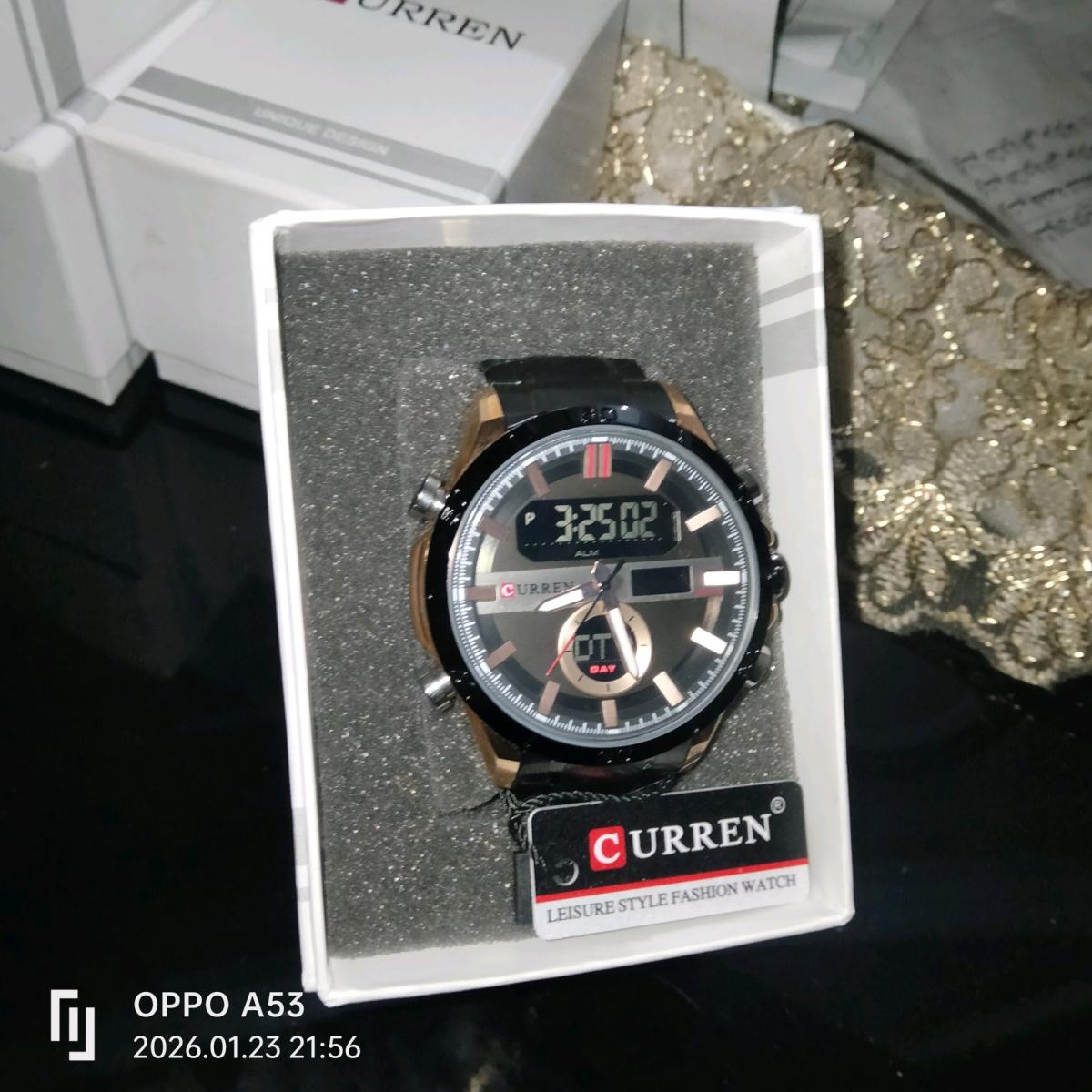 montre Curren hommes original Double montre