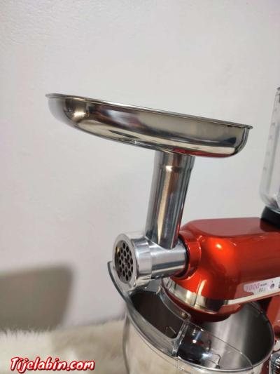 Pétrin 3en1 1000 Watts 5 Litres Couleur rouge Robuste - Thumbnail 5