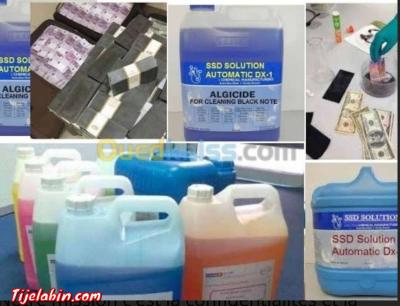 nettoyage des billets noirs et verts