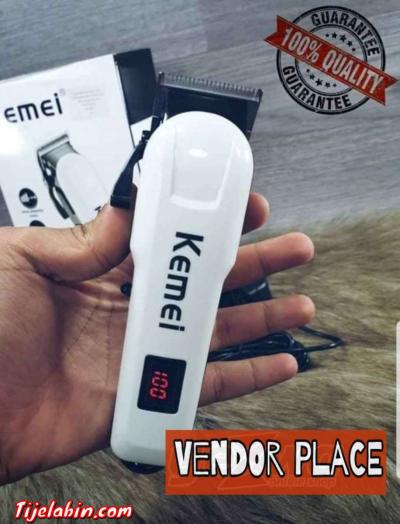 Tondeuse kemei blanc rechargeable Professionelle 809Aثاني أ - Thumbnail 2
