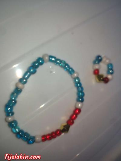 ensemble de bracelet avec bag couleur été, - Thumbnail 2